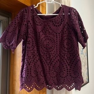 Anthropologie Lace Tshirt